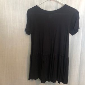 Charcoal gray babydoll shirt